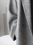 Emily Manteau Femme – Long en Laine Mélangée avec Coupe Oversize Élégante et Moderne