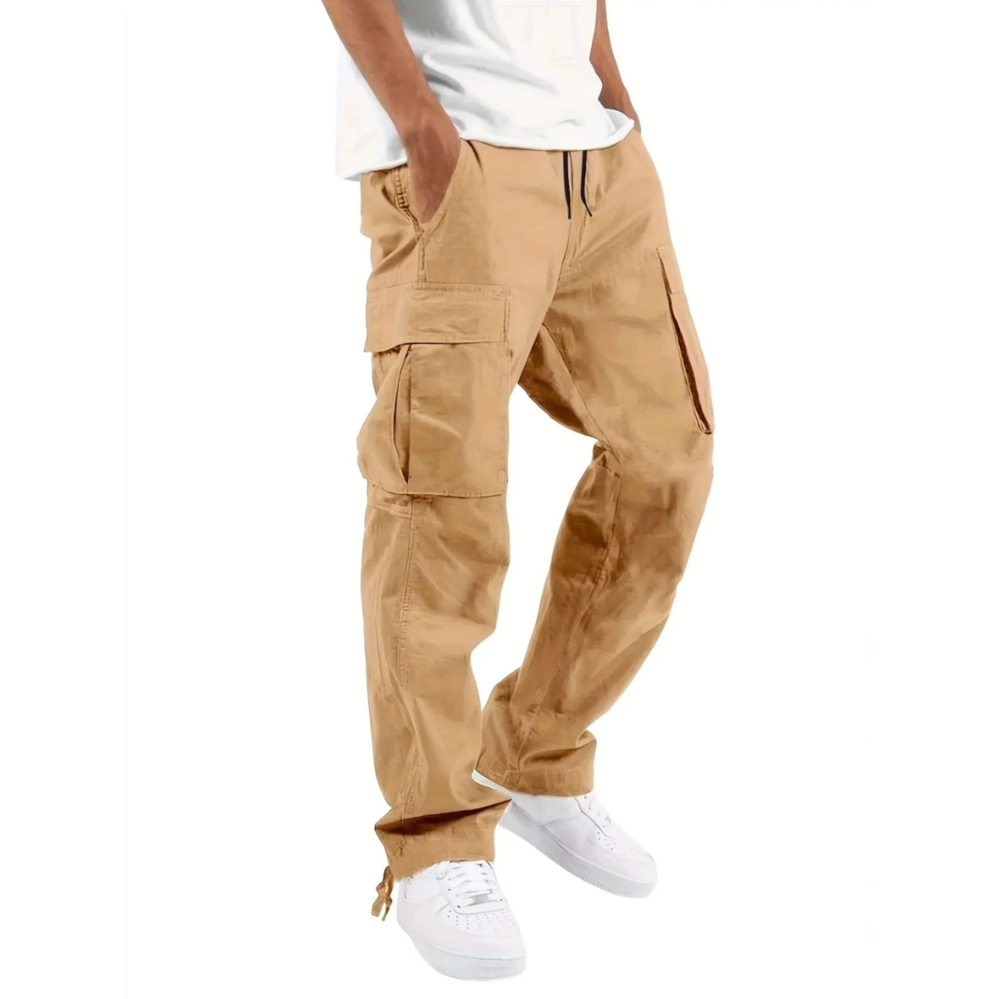Dylan Pantalon Cargo Homme – Coupe Droite Ample, Confort Durable & Style Urbain Moderne