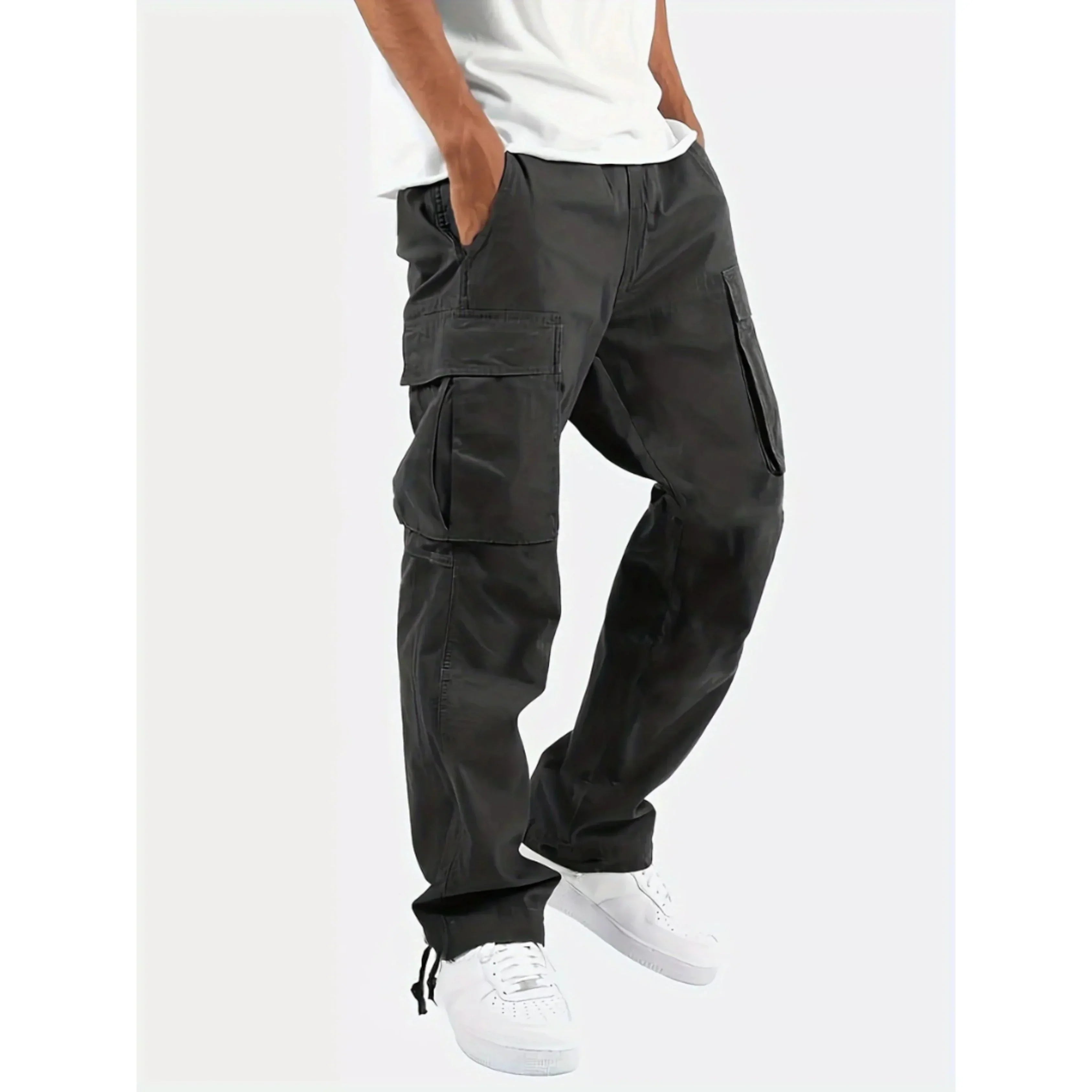 Dylan Pantalon Cargo Homme – Coupe Droite Ample, Confort Durable & Style Urbain Moderne