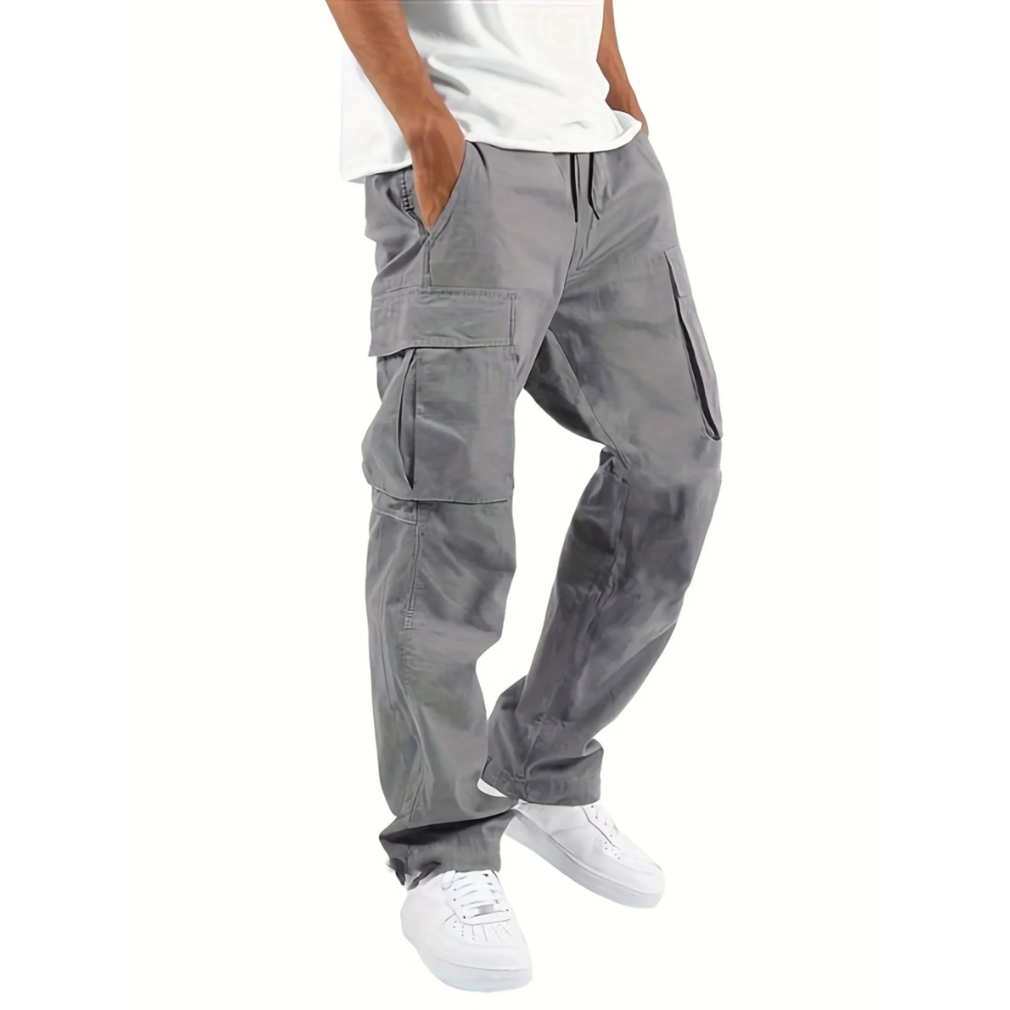 Dylan Pantalon Cargo Homme – Coupe Droite Ample, Confort Durable & Style Urbain Moderne