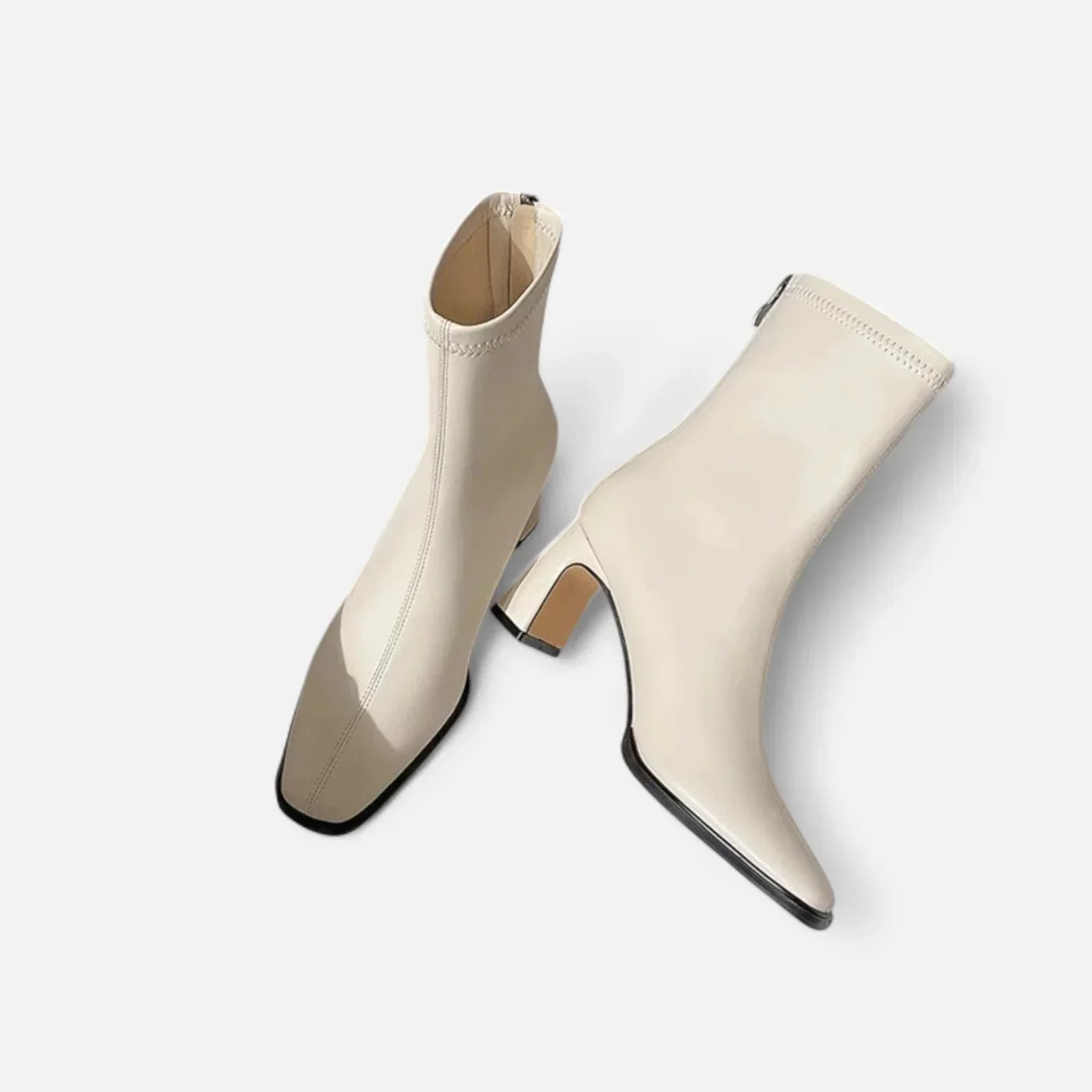 Grace Bottines Femme – Bottines à Talon Bloc avec Bout Carré et Doublure Confortable