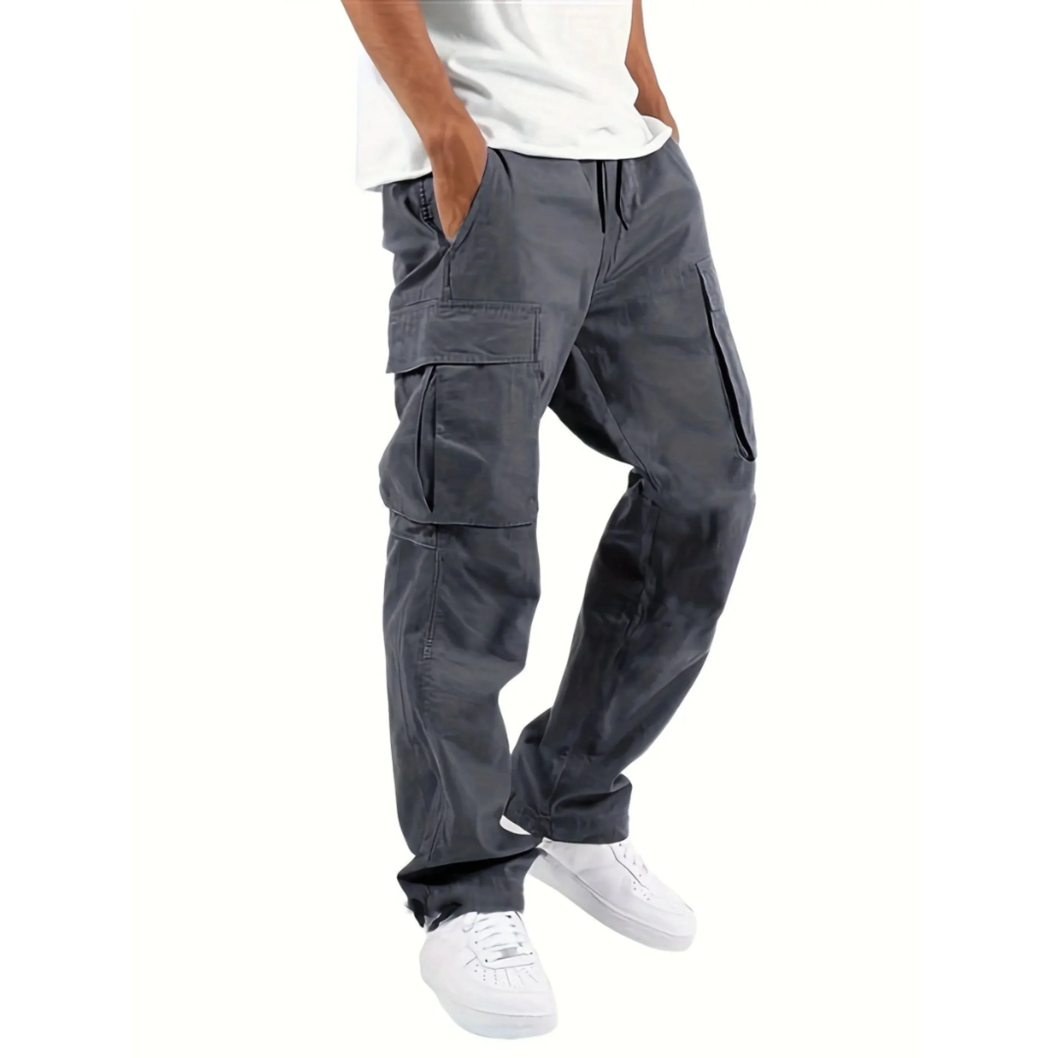 Dylan Pantalon Cargo Homme – Coupe Droite Ample, Confort Durable & Style Urbain Moderne