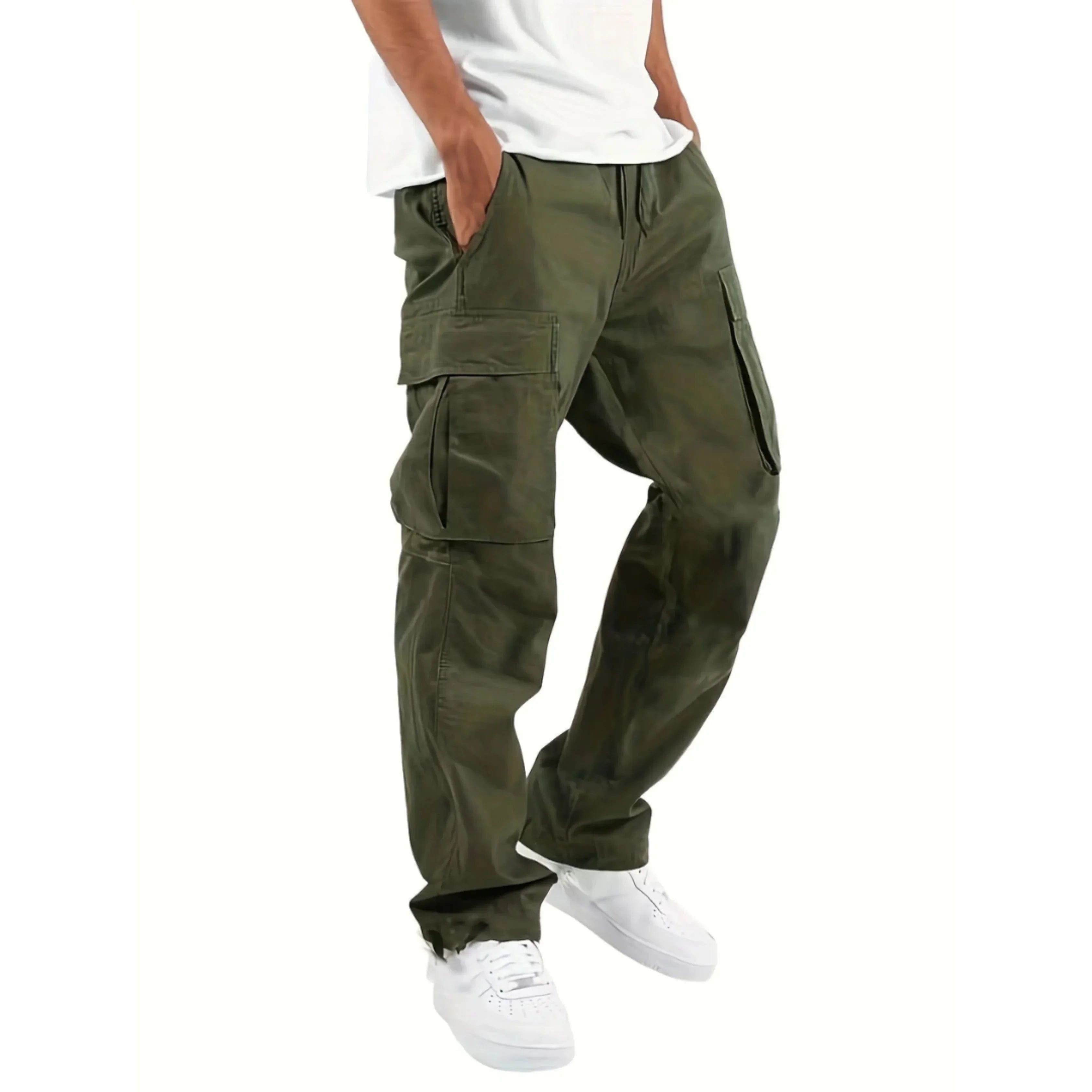 Dylan Pantalon Cargo Homme – Coupe Droite Ample, Confort Durable & Style Urbain Moderne