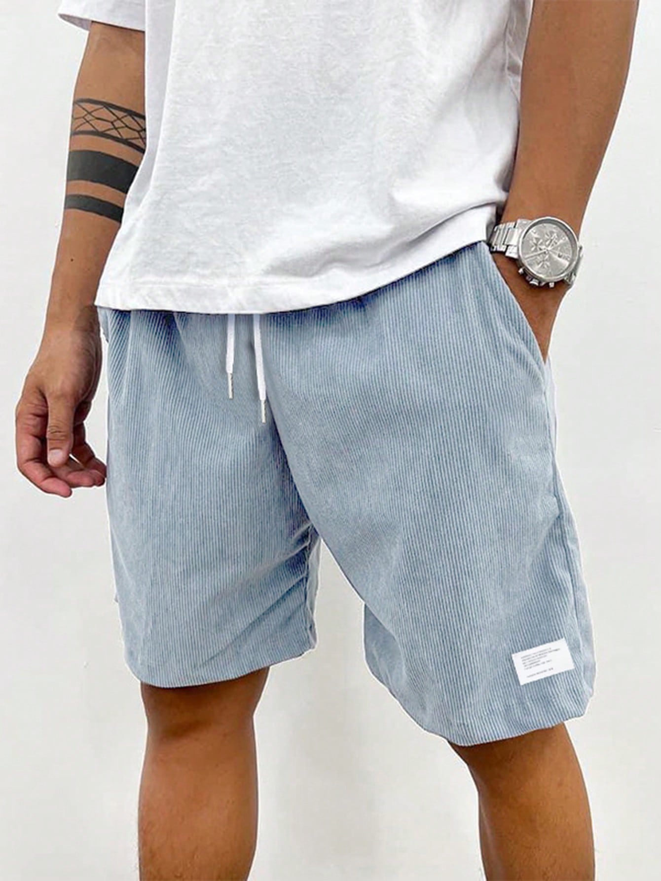 Andrew Short Homme en Velours Côtelé – Short Confortable avec Stretch et Style Intemporel