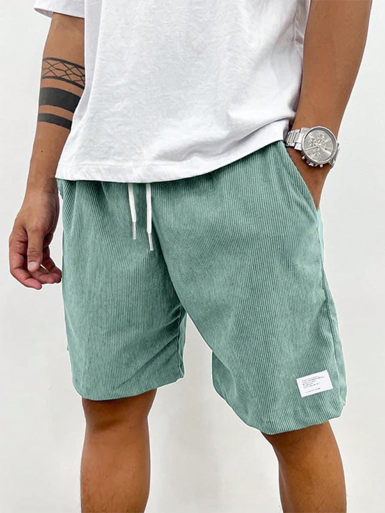 Andrew Short Homme en Velours Côtelé – Short Confortable avec Stretch et Style Intemporel