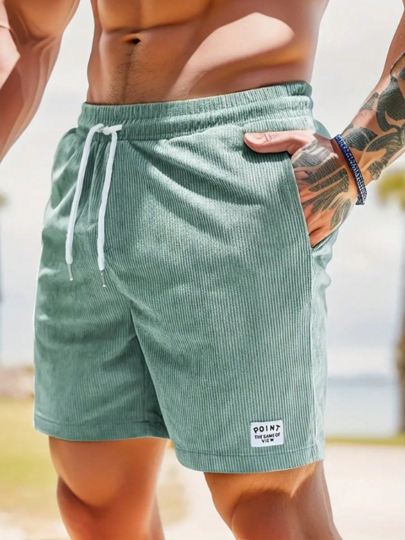 Andrew Short Homme en Velours Côtelé – Short Confortable avec Stretch et Style Intemporel