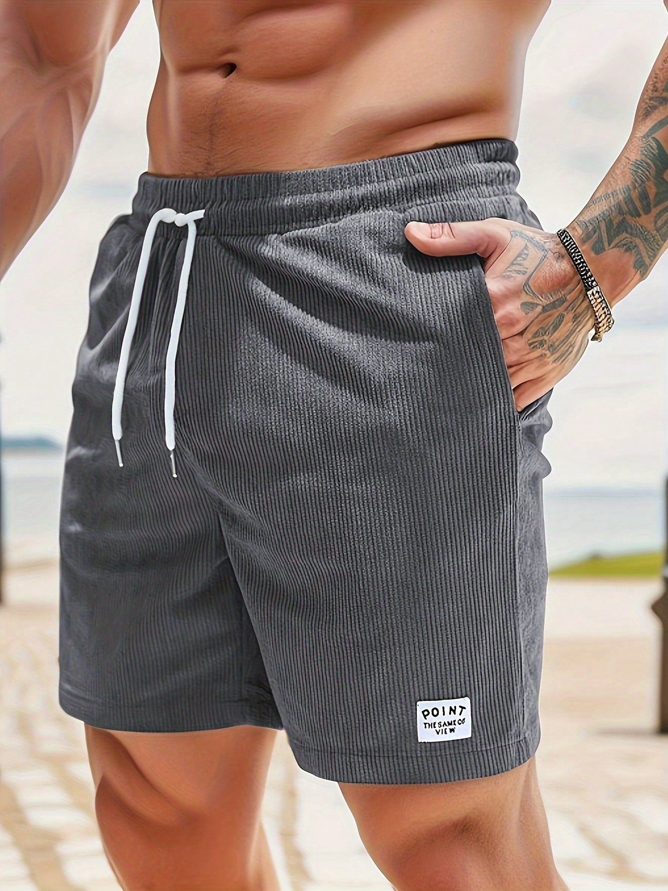 Andrew Short Homme en Velours Côtelé – Short Confortable avec Stretch et Style Intemporel