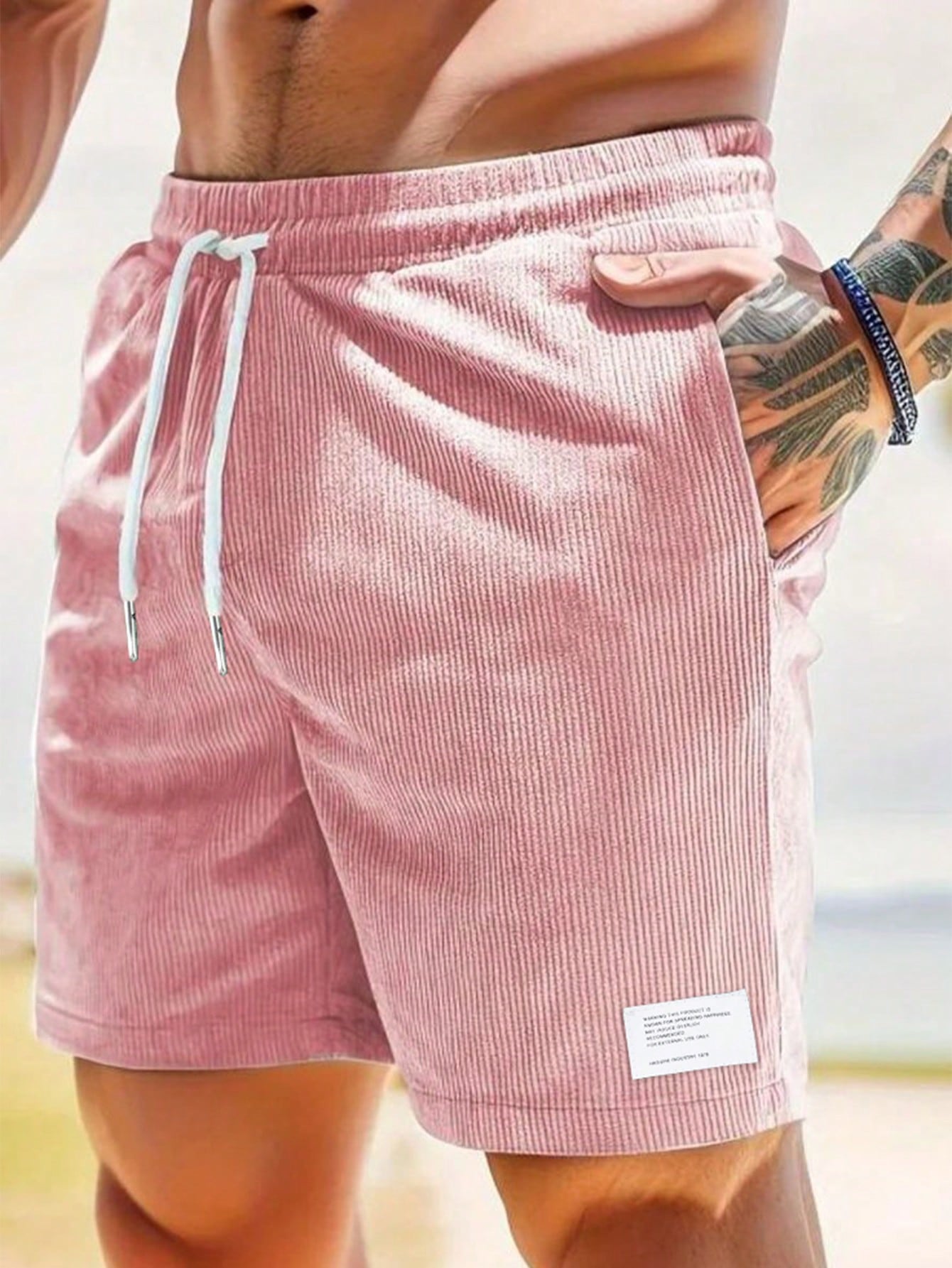 Andrew Short Homme en Velours Côtelé – Short Confortable avec Stretch et Style Intemporel