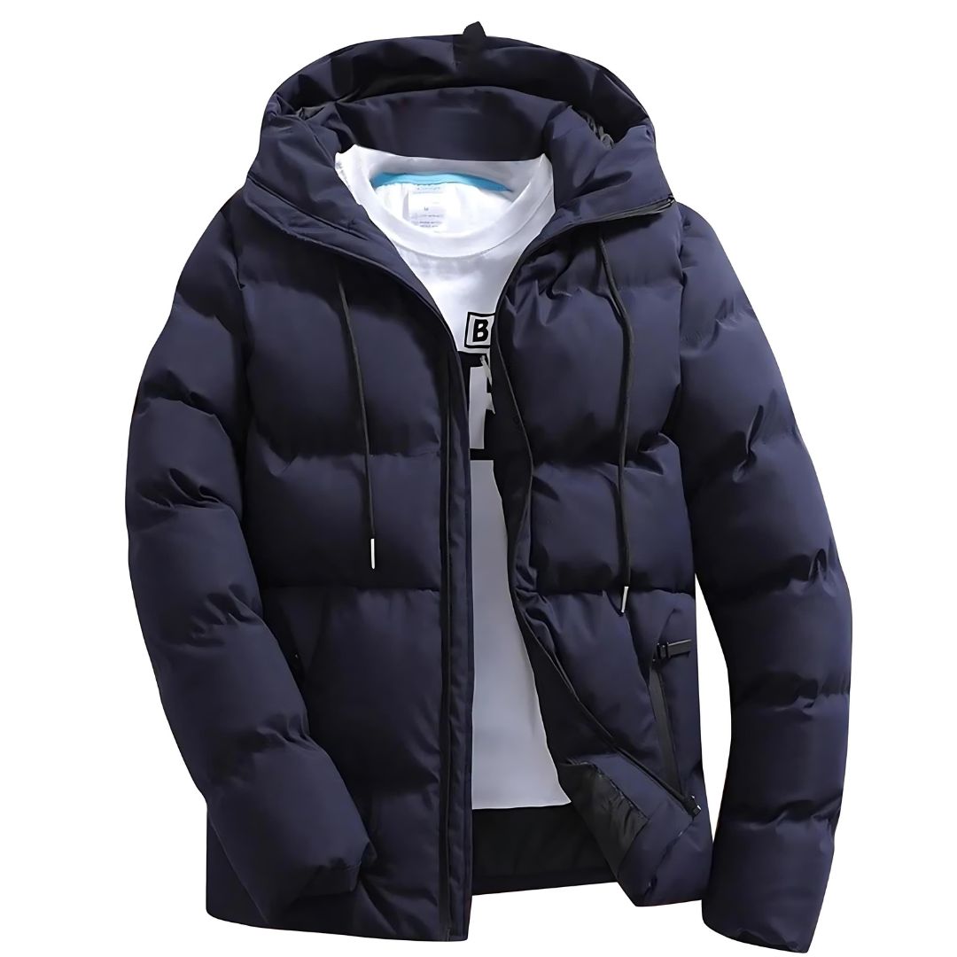 Oliver Parka Homme – Manteau d'Hiver Imperméable avec Capuche Ajustable et Doublure Chaude
