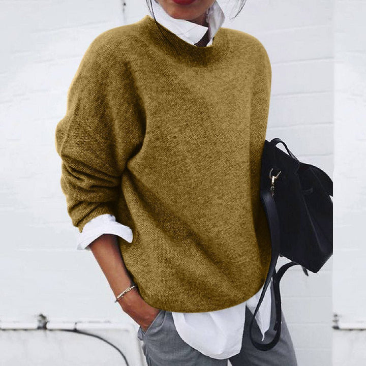 Emily Pull Femme en Cachemire – Pull 100 % Cachemire Premium avec Col Rond Classique et Coupe Élégante