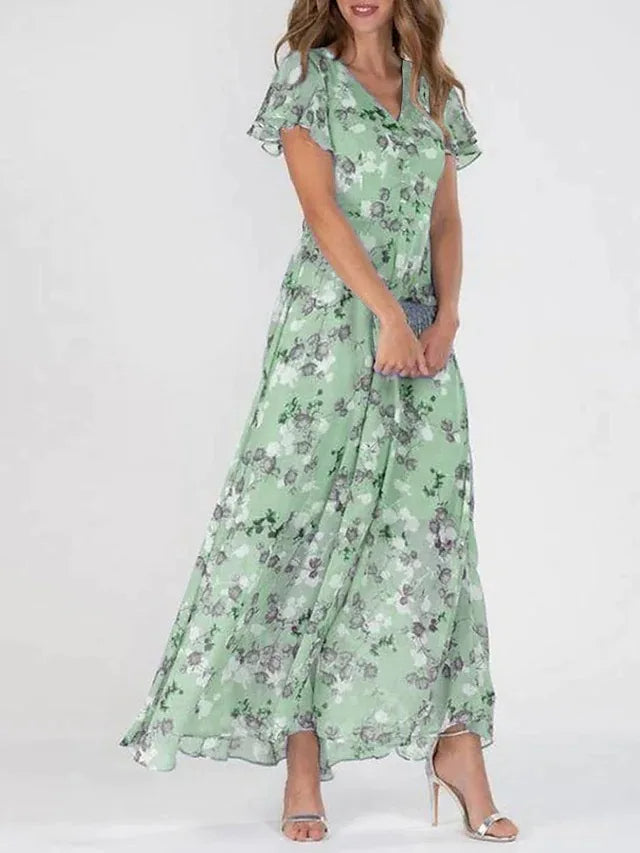 Chloé Robe Midi Femme – Robe Élégante à Coupe Ajustée en Tissu Doux pour Toutes Occasions