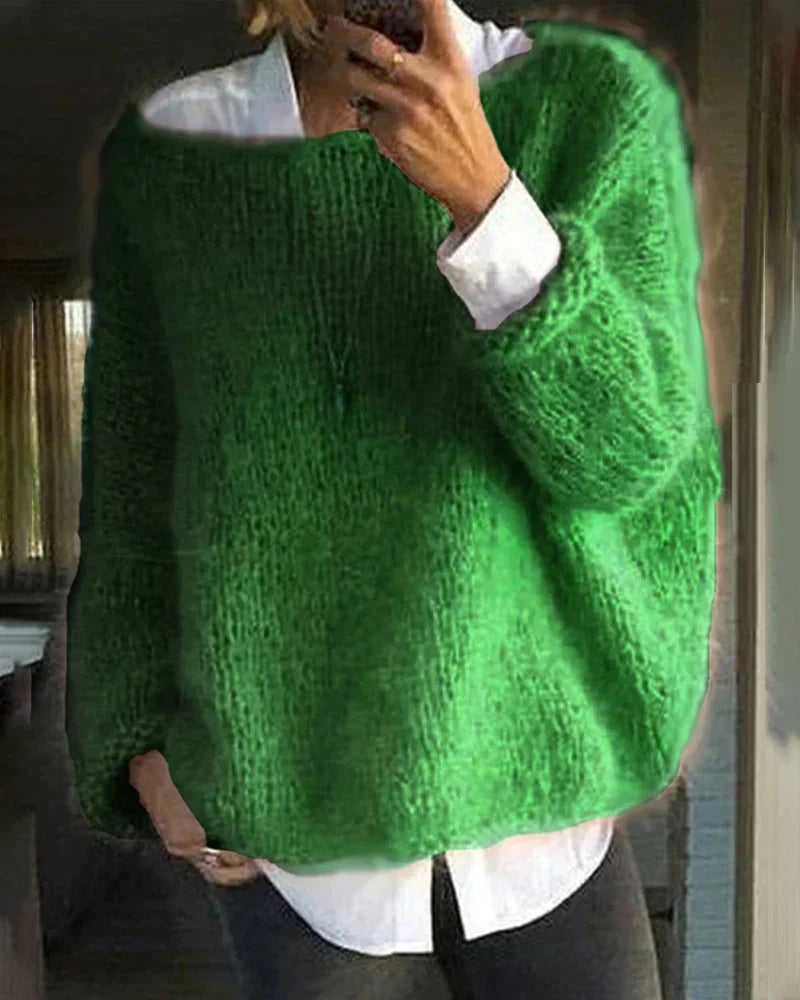 Elora Pull Femme en Maille – Pull Tricoté Doux à Manches Longues avec Coupe Confortable et Style Intemporel