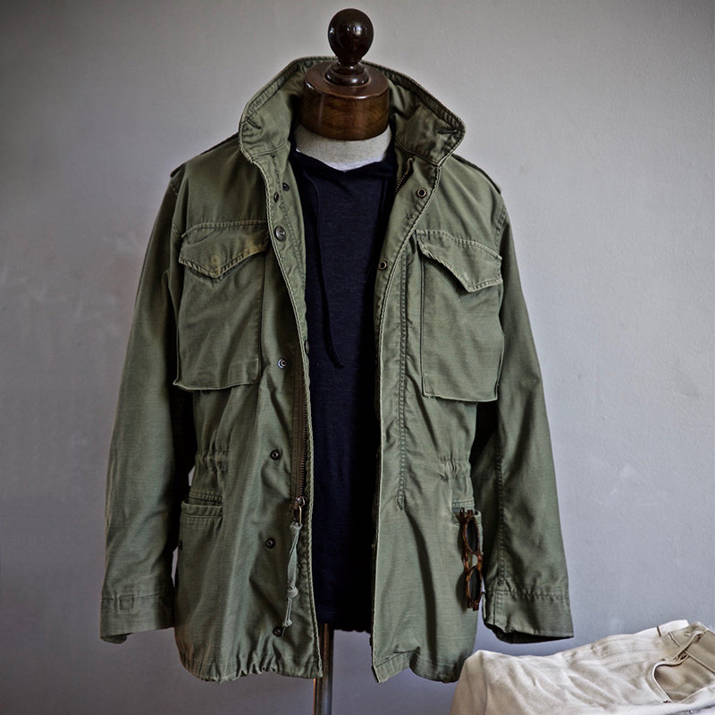 Brennon Veste Homme M-65 Field – Veste Militaire Vintage avec Design Fonctionnel et Style Intemporel