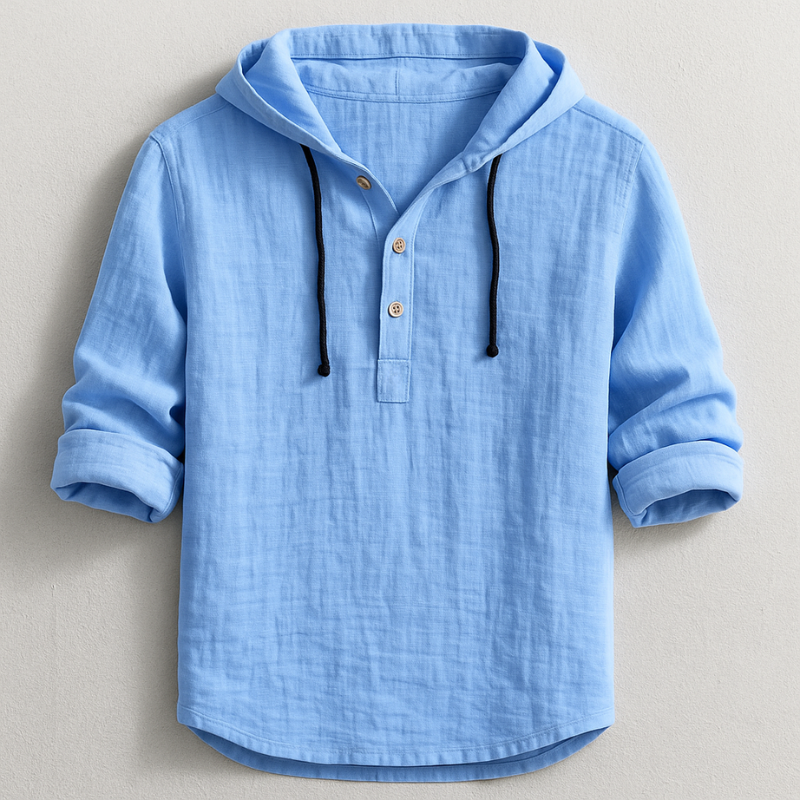 Nathaniel Chemise à Capuche Homme – Coton Léger Respirant, Coupe Moderne & Style Casual Chic