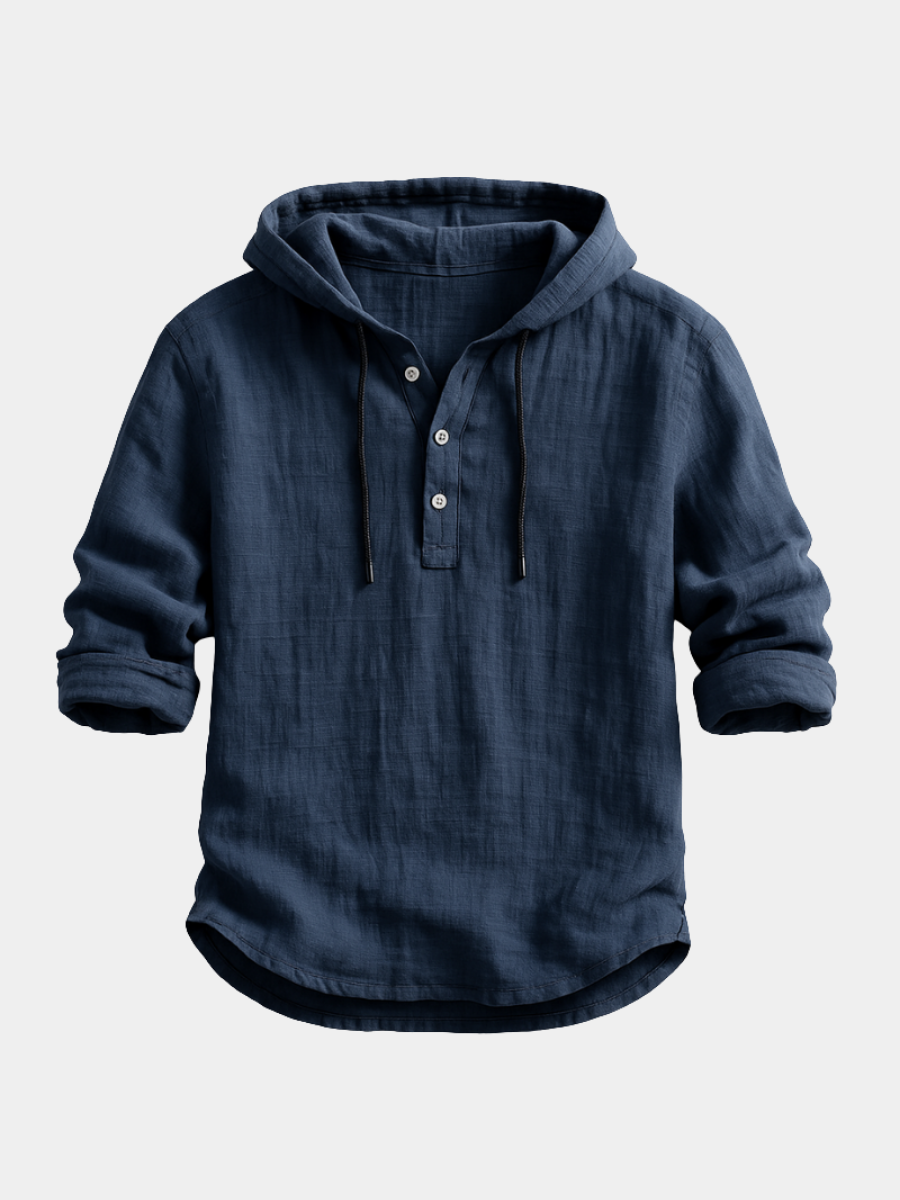 Nathaniel Chemise à Capuche Homme – Coton Léger Respirant, Coupe Moderne & Style Casual Chic