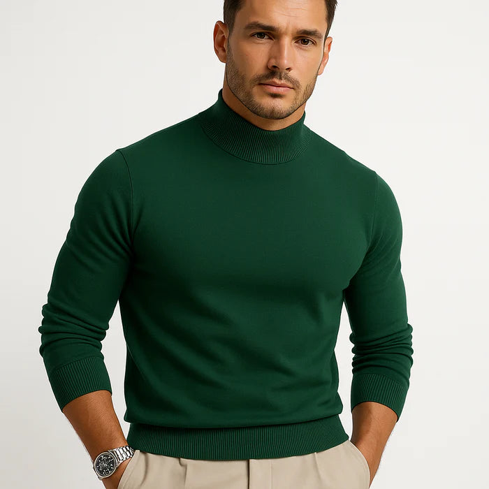 Thomas Jersey Cuello Alto Hombre – Tejido Suave Premium, Corte Moderno y Elegancia Atemporal
