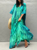 Vanessa Robe Caftan Longue Femme – Robe Maxi Fluide d'Été au Style Bohème Chic