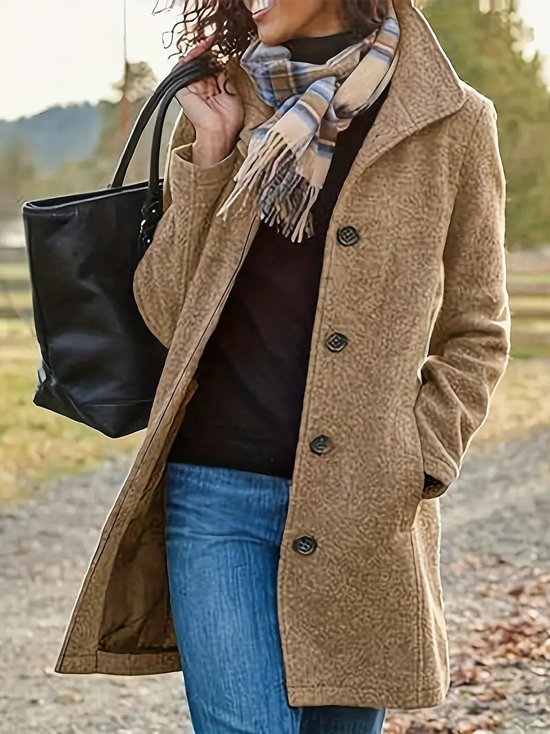 Roseline Manteau Femme d'Hiver – Manteau Élégant avec Doublure Chaude et Coupe Féminine