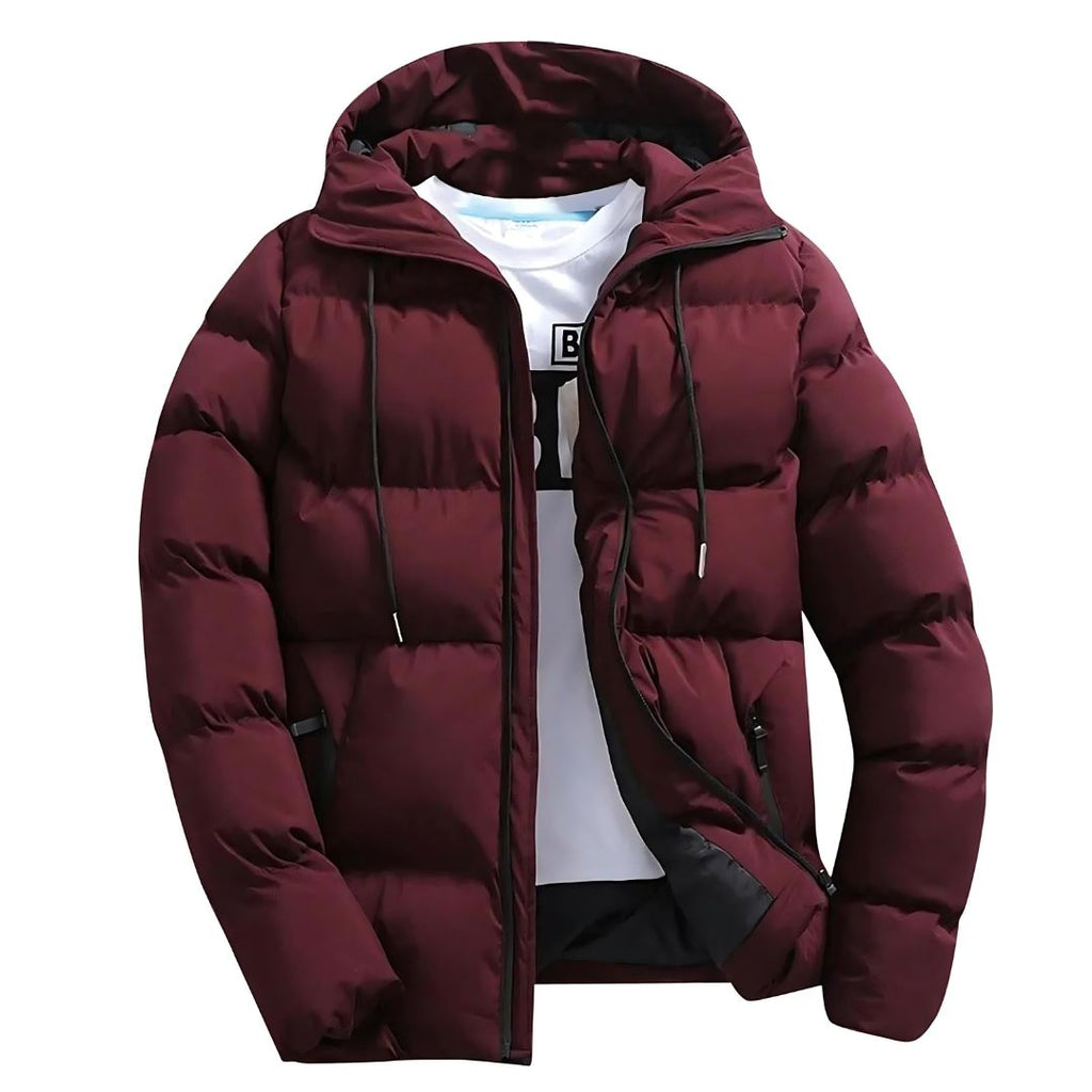 Oliver Parka Homme – Manteau d'Hiver Imperméable avec Capuche Ajustable et Doublure Chaude