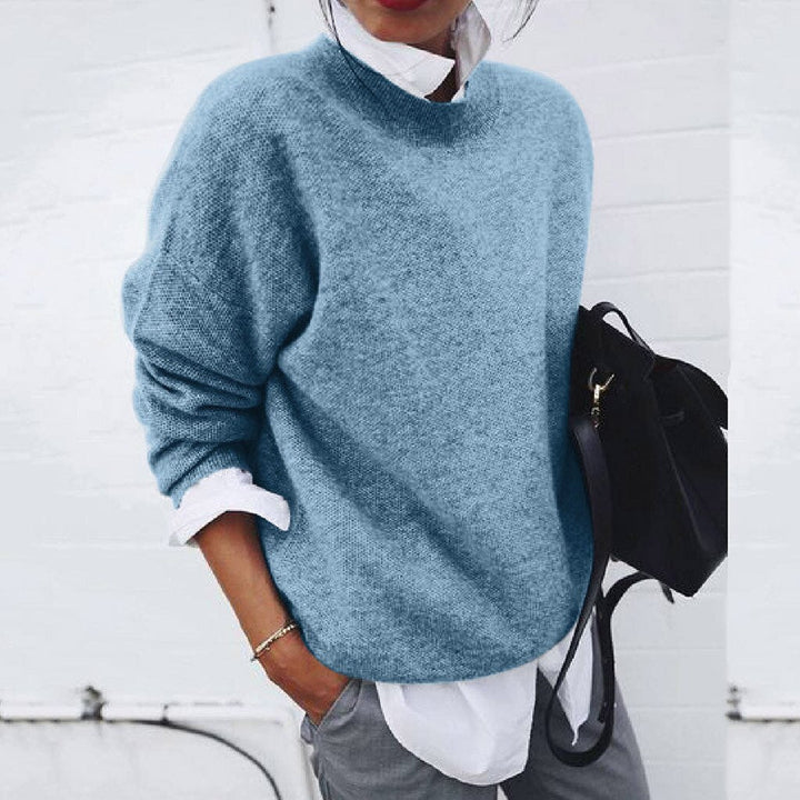 Emily Pull Femme en Cachemire – Pull 100 % Cachemire Premium avec Col Rond Classique et Coupe Élégante