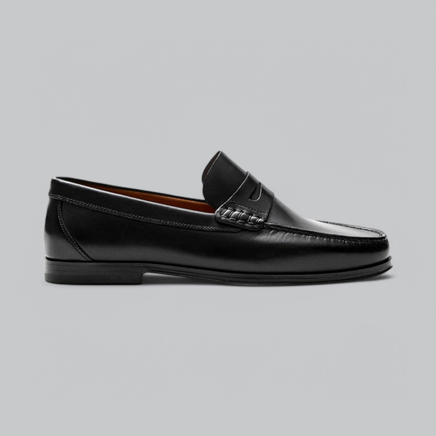 Antoine Mocassins Homme en Cuir – Chaussures Slip-On Élégantes avec Semelle en Caoutchouc