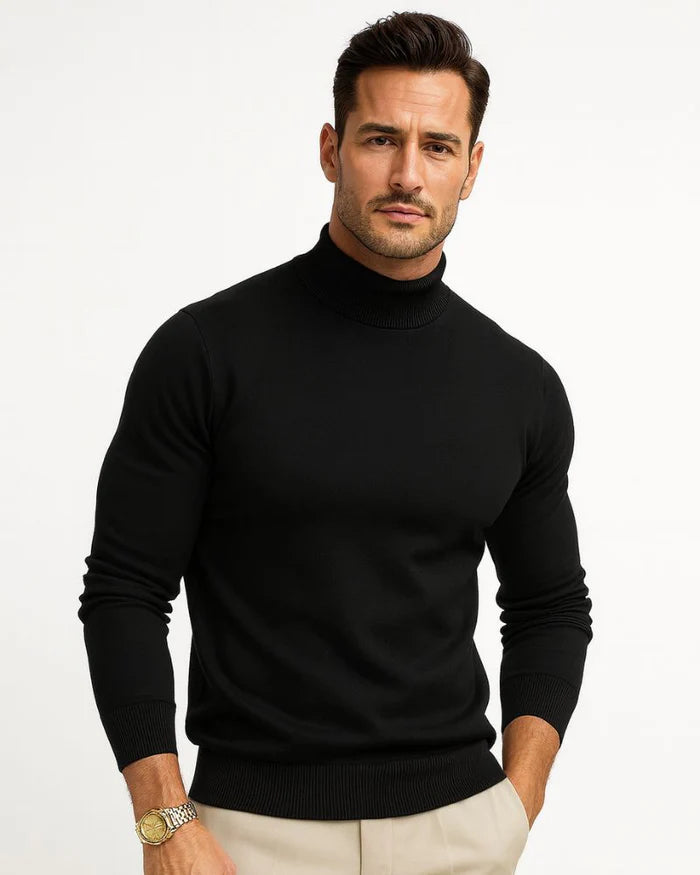 Thomas Jersey Cuello Alto Hombre – Tejido Suave Premium, Corte Moderno y Elegancia Atemporal