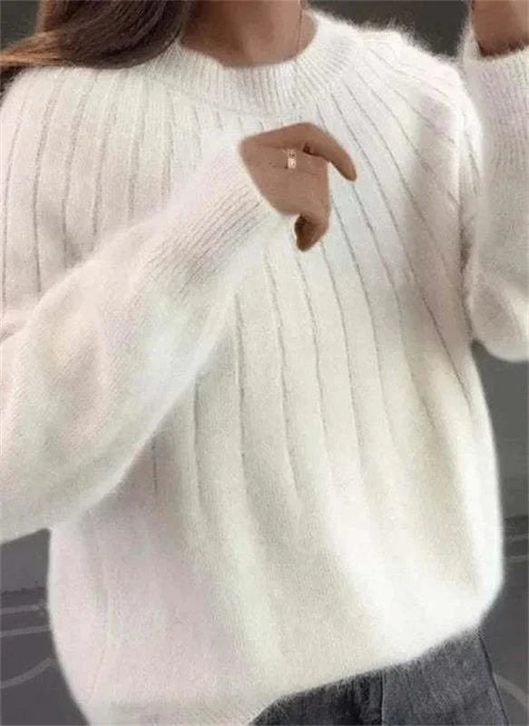 Megan Pull en Cachemire Femme – Pull Doux et Luxueux en 100 % Cachemire pour l'Automne et l'Hiver