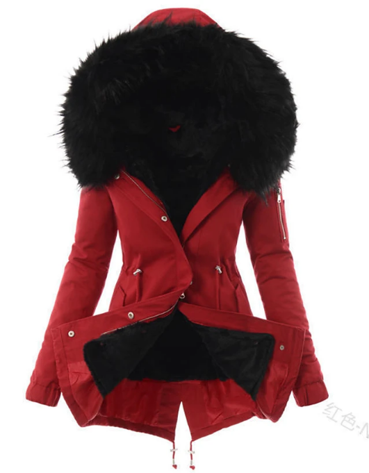 Ella Manteau Femme – Manteau d'Hiver Long avec Isolation Thermique et Coupe Élégante