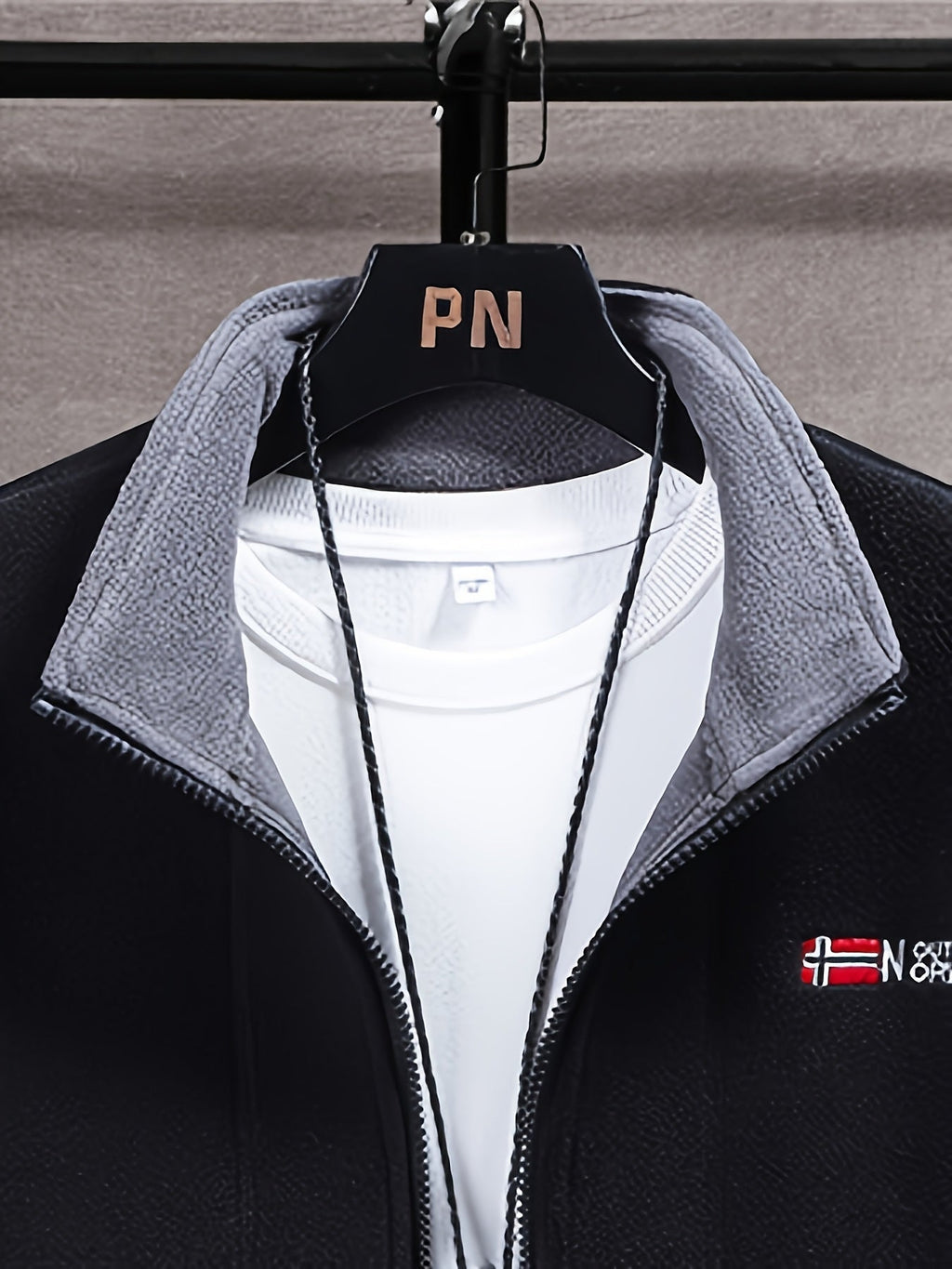 Brandon Veste Polaire Homme – Veste Outdoor Chaude et Légère avec Col Haut Protecteur