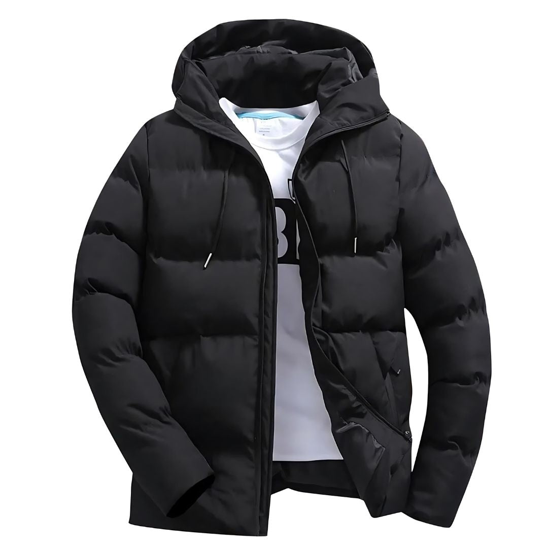 Oliver Parka Homme – Manteau d'Hiver Imperméable avec Capuche Ajustable et Doublure Chaude