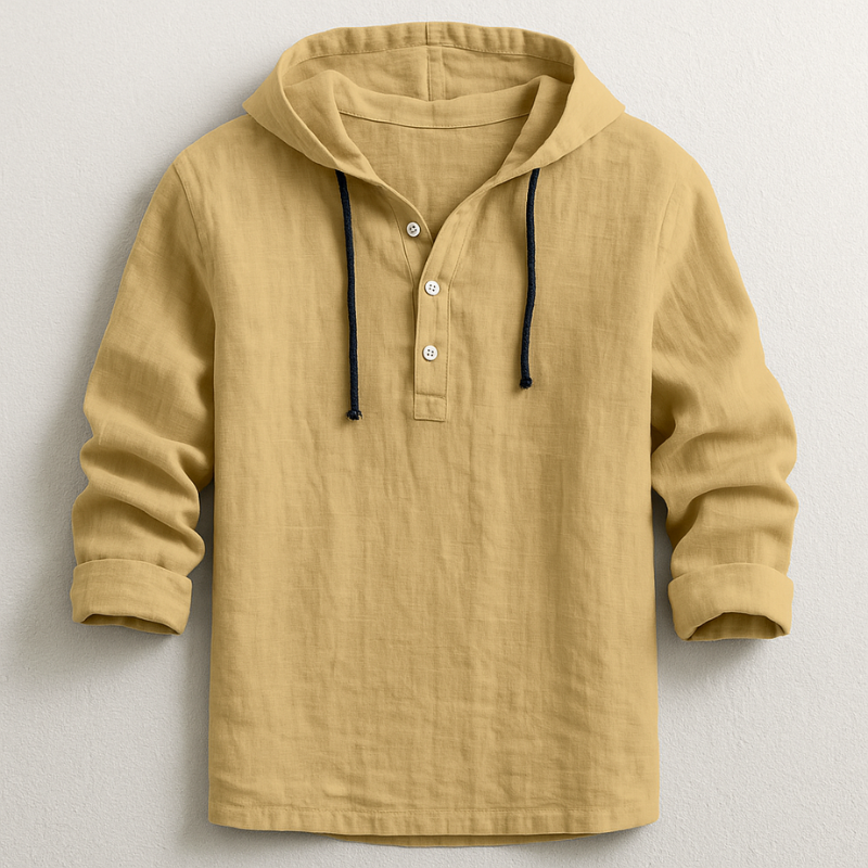 Nathaniel Chemise à Capuche Homme – Coton Léger Respirant, Coupe Moderne & Style Casual Chic