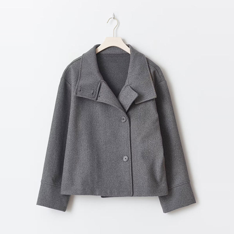Isolde Manteau Court Femme – Veste Élégante à Double Boutonnage avec Coupe Structurée et Chaleur Confortable