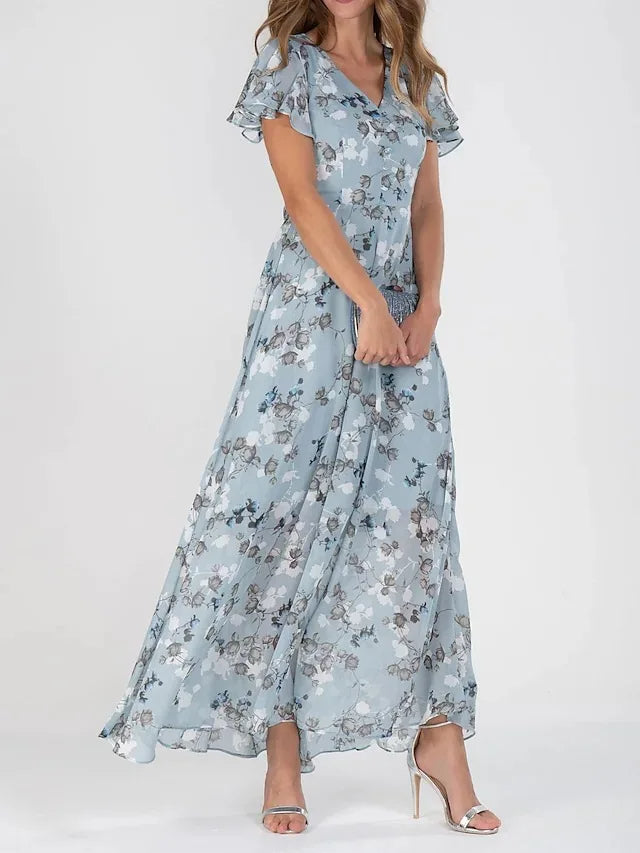 Chloé Robe Midi Femme – Robe Élégante à Coupe Ajustée en Tissu Doux pour Toutes Occasions