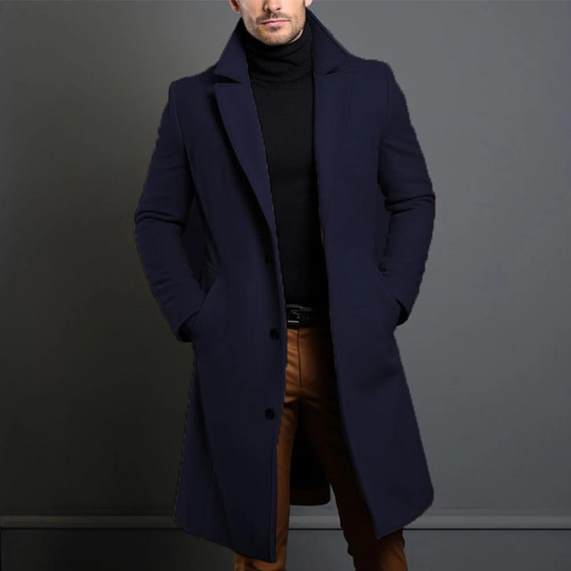 Arthur Manteau Homme en Laine – Manteau Classique en Laine Chaude avec Coupe Élégante