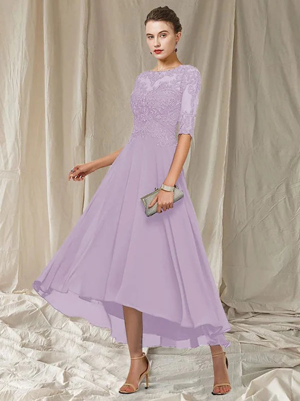 Manon Vestido de Noche para Mujer – Vestido Largo de Encaje Elegante con Caída Fluida para Ceremonias