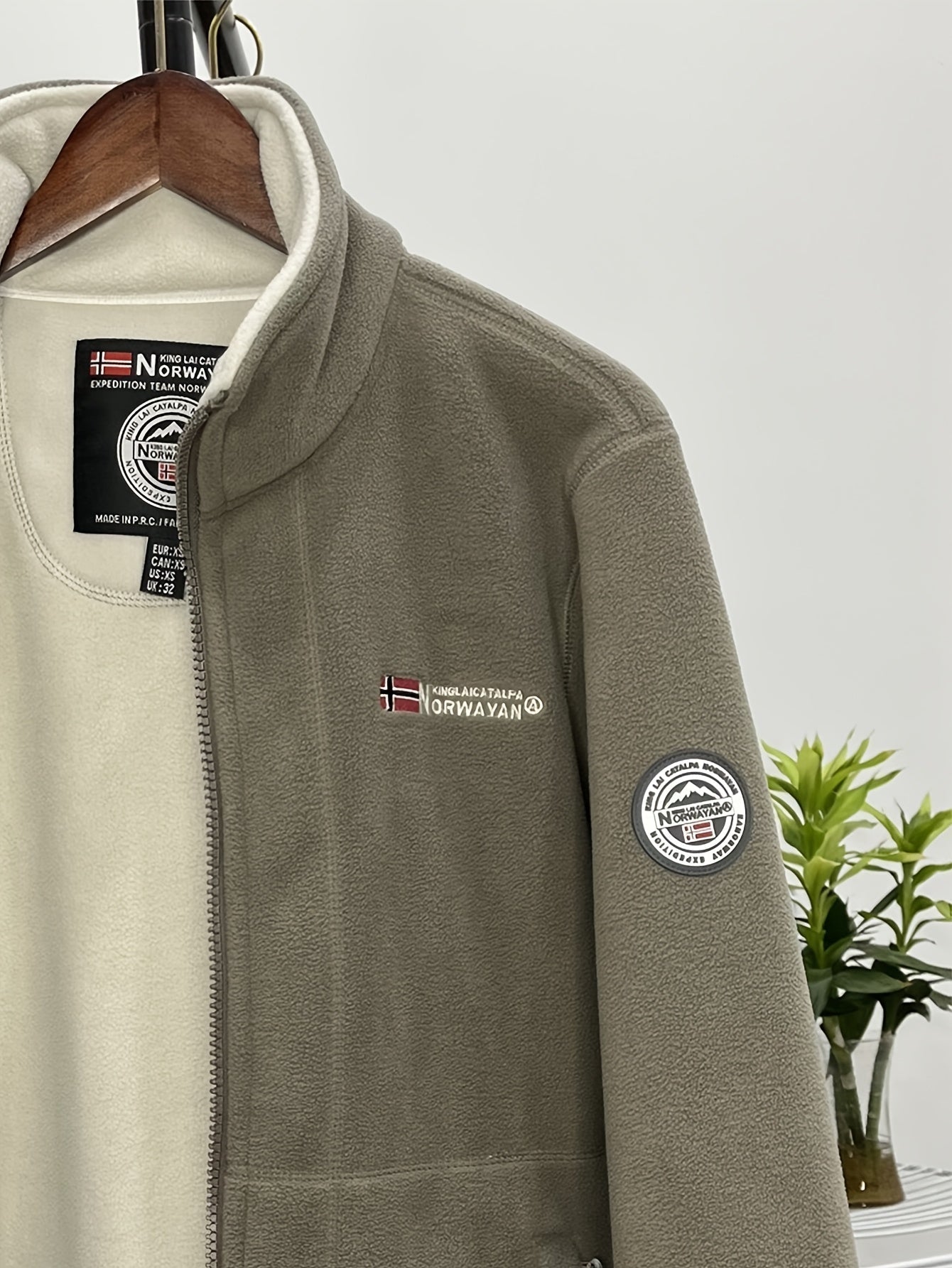 Brandon Veste Polaire Homme – Veste Outdoor Chaude et Légère avec Col Haut Protecteur