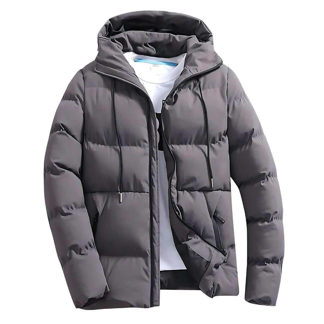 Oliver Parka Homme – Manteau d'Hiver Imperméable avec Capuche Ajustable et Doublure Chaude