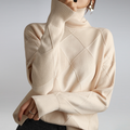Laura Pullover Cashmere Woman – Elegant Turtleneck, Soft Knit & Timeless Style