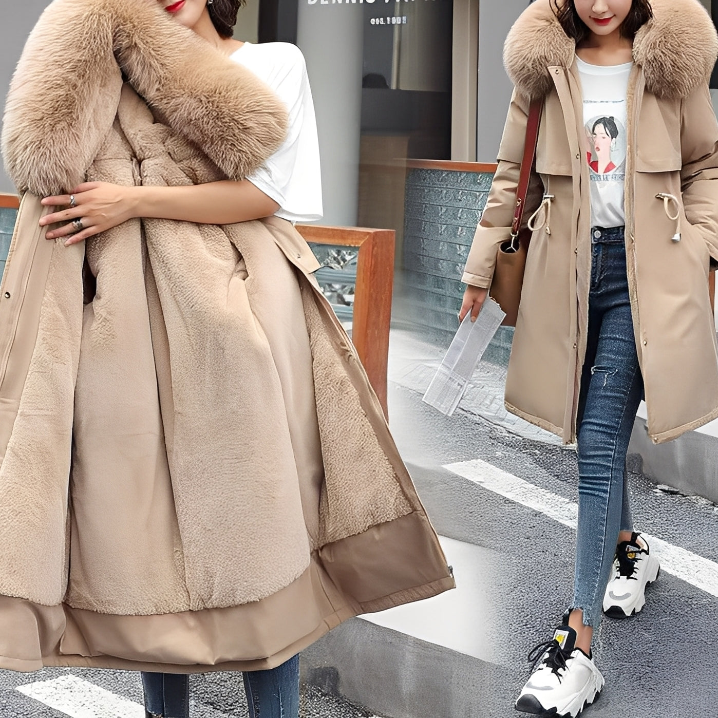 Emma Manteau Femme – Doudoune Chaude avec Capuche, Coupe Confortable & Style Hivernal