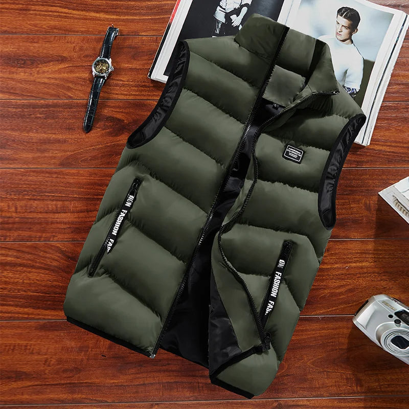 Henry Gilet Matelassé Homme – Gilet Sans Manches Isolant avec Fermeture Éclair