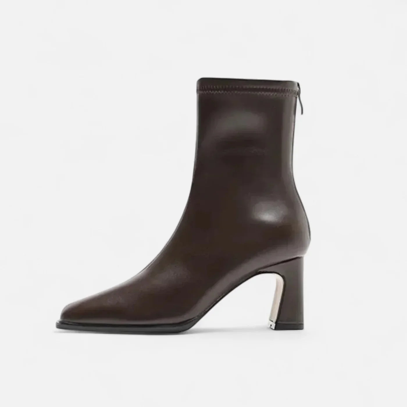 Grace Bottines Femme – Bottines à Talon Bloc avec Bout Carré et Doublure Confortable