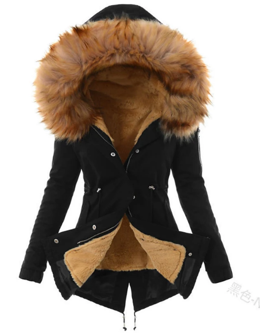 Ella Manteau Femme – Manteau d'Hiver Long avec Isolation Thermique et Coupe Élégante