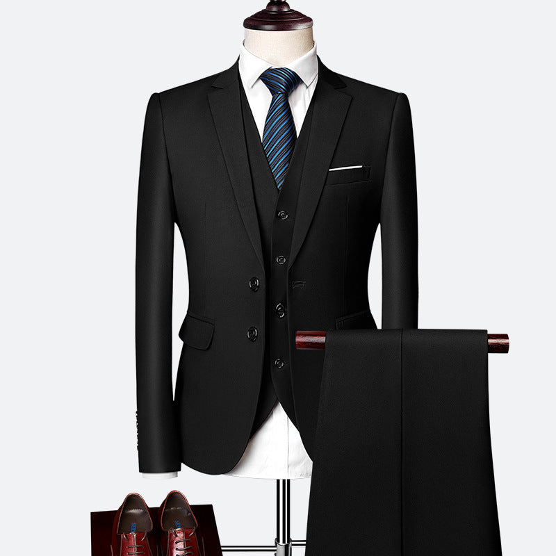 Matteo Costume Homme 3 Pièces – Ensemble Élégant Slim Fit avec Tissu Respirant pour Mariages et Affaires