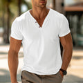 Elliot T-Shirt Homme en Coton – T-Shirt Uni Léger à Manches Courtes pour l'Été