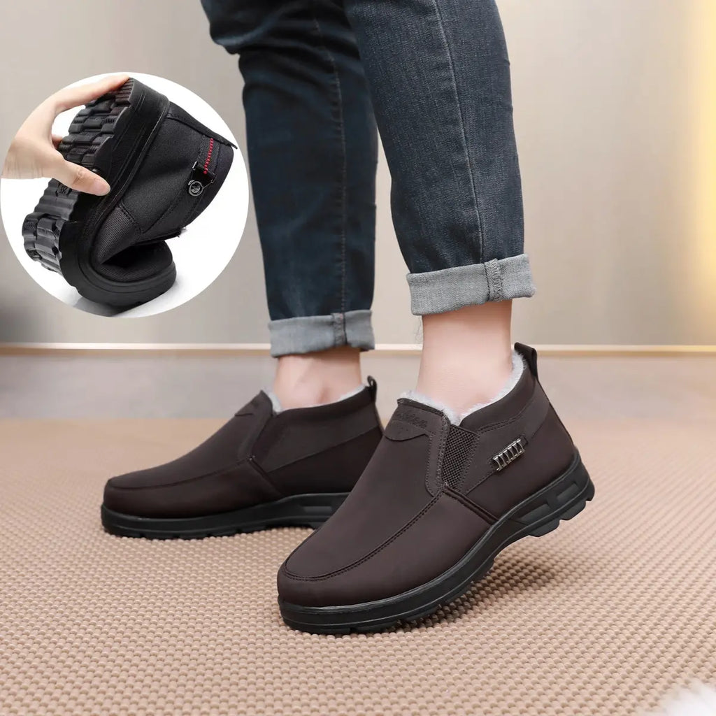 Benjamin Chaussures d'Hiver Homme – Chaussures Thermiques à Enfiler avec Doublure en Peluche