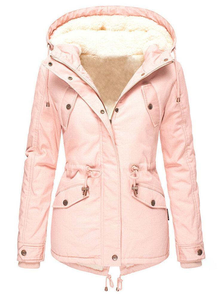 Rosalie Veste d’Hiver Femme – Manteau Imperméable Chaud avec Capuche & Doublure Confortable