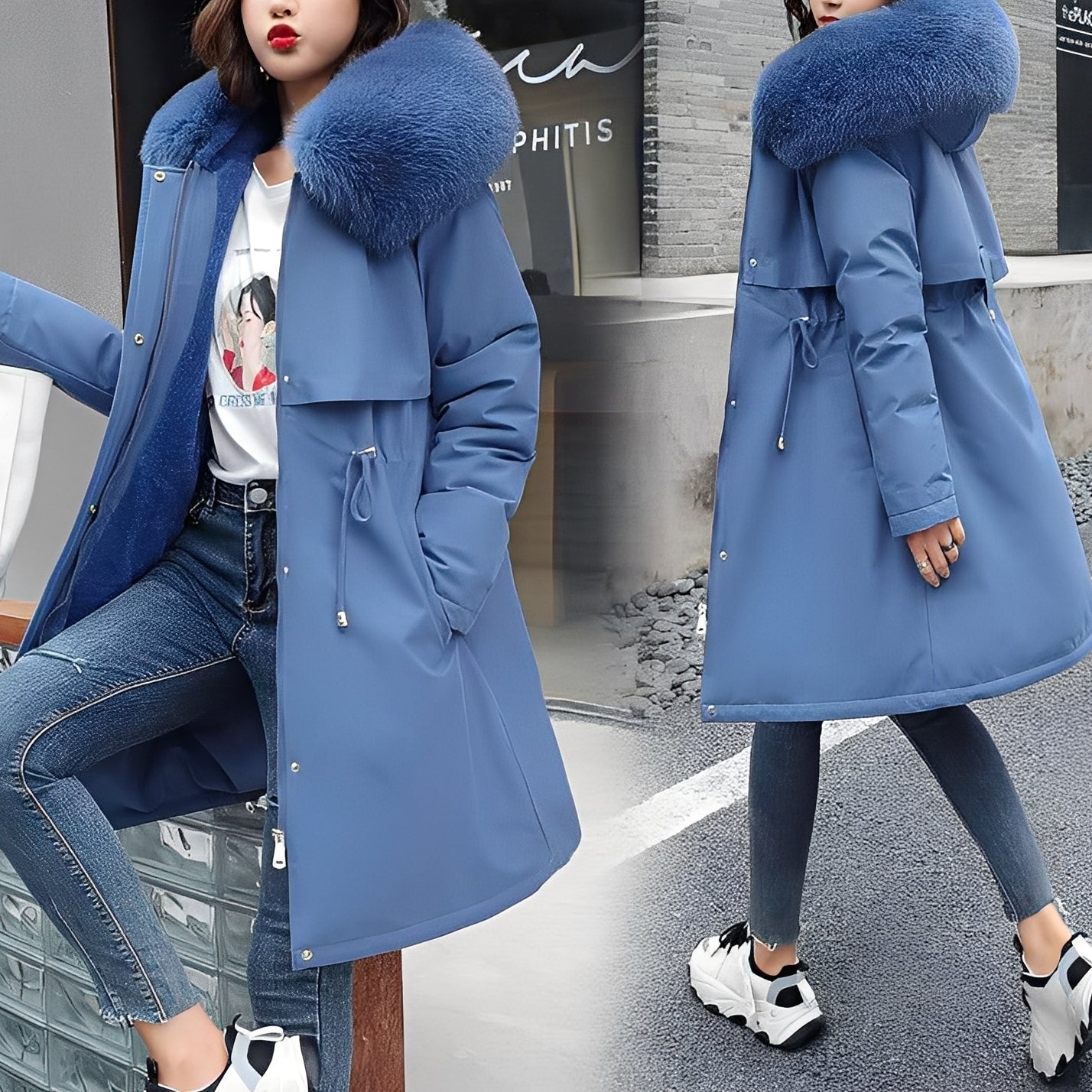 Emma Manteau Femme – Doudoune Chaude avec Capuche, Coupe Confortable & Style Hivernal