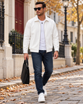 Iver Blouson Courte Homme Légère Coupe-Vent – Zip Intégral et Col Rabattu