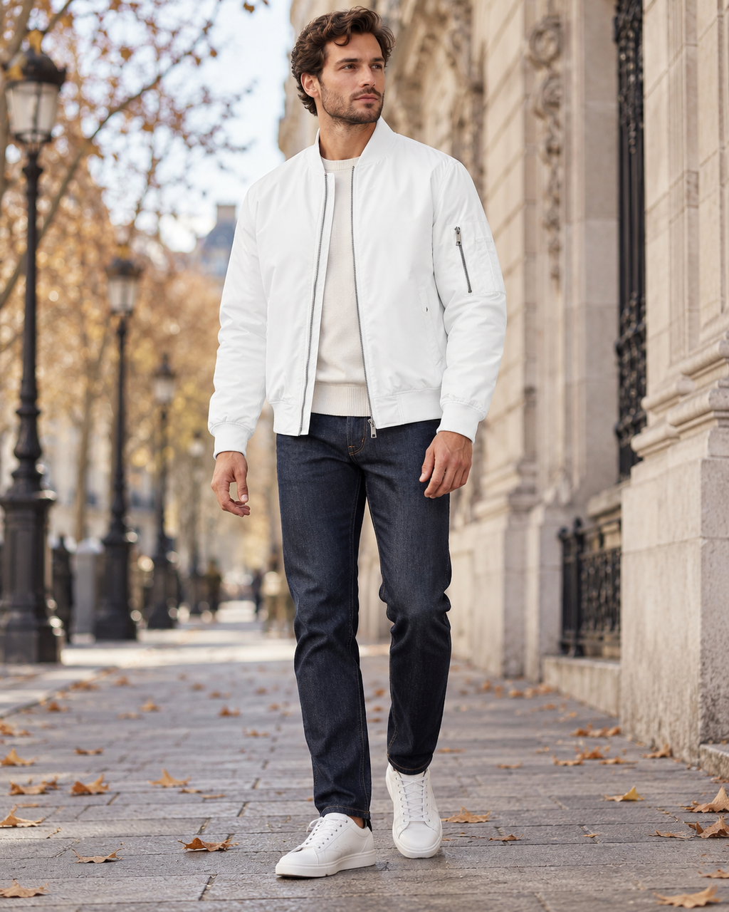 Kian Bomber Homme Léger Matelassé et Imperméable Zippé, Coupe-Vent pour Saison Froide