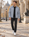 Iñigo Veste Homme Légère Déperlante Coupe-Vent Zippée avec Col Classique et Poches